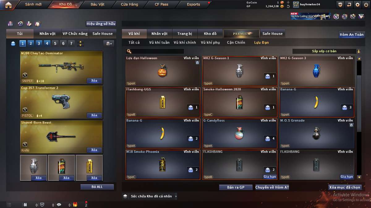 shop acc cf uy tin gia re